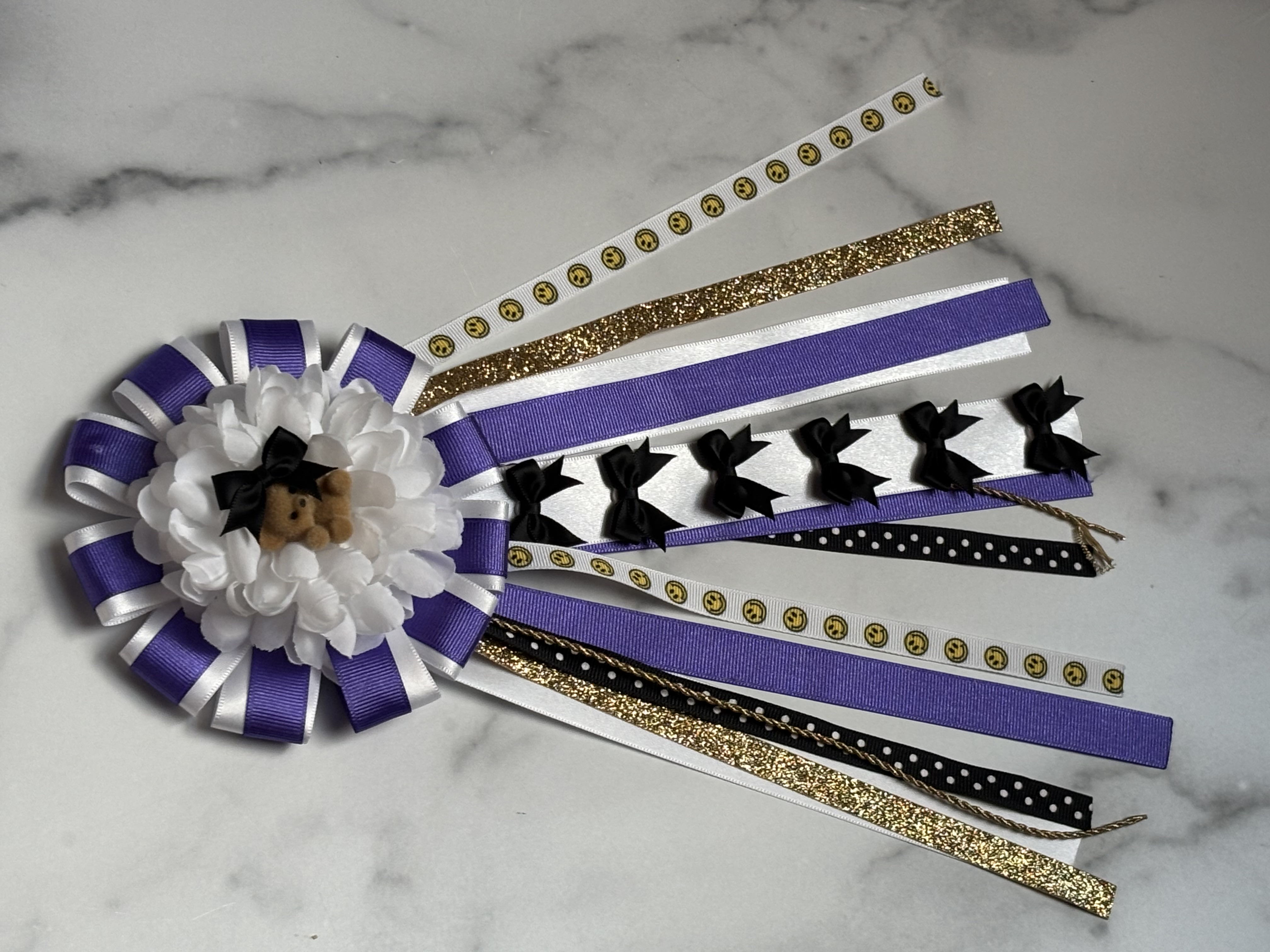 Purple & Silver Deluxe Mum
