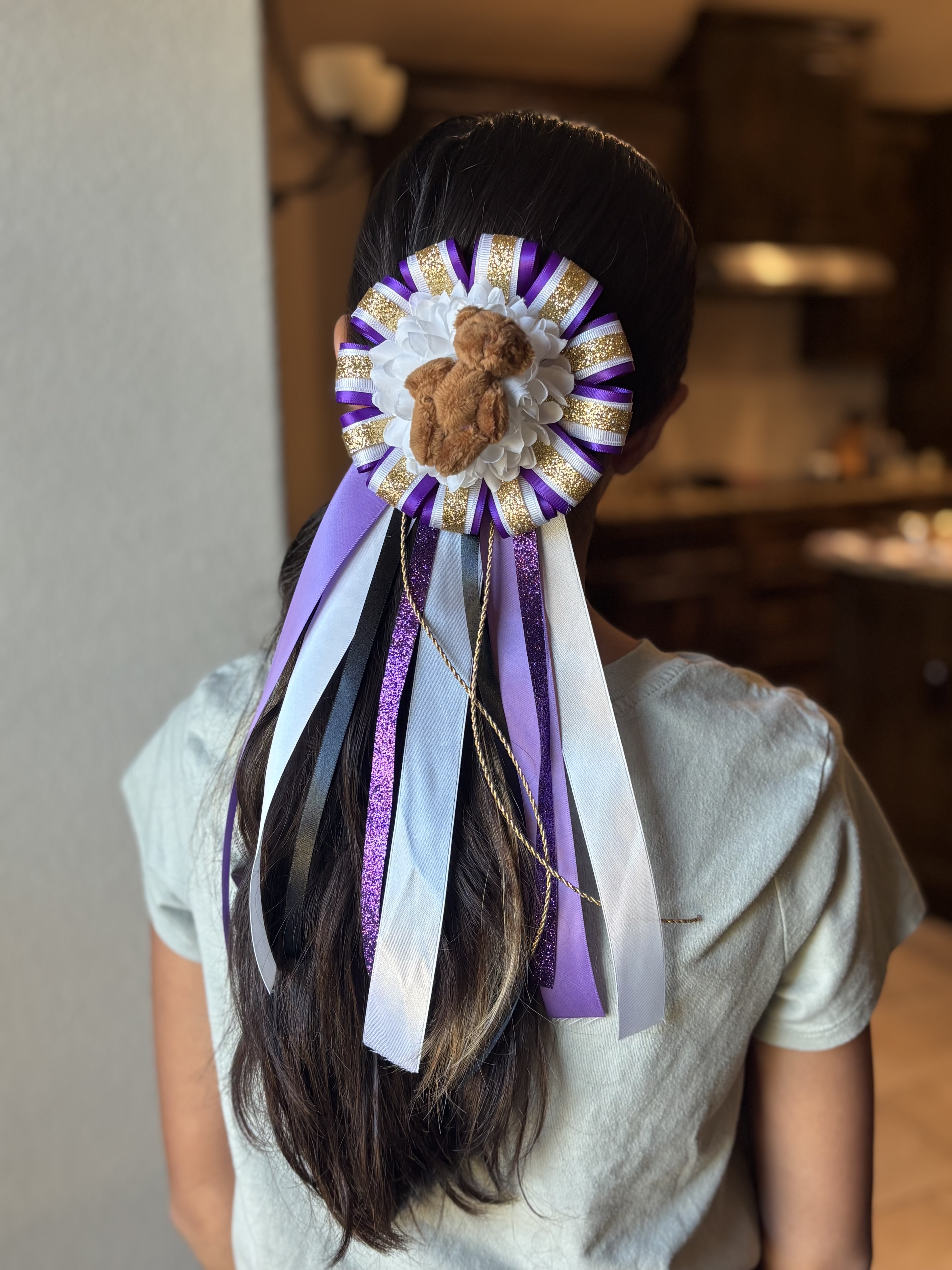 Purple & Silver Deluxe Mum